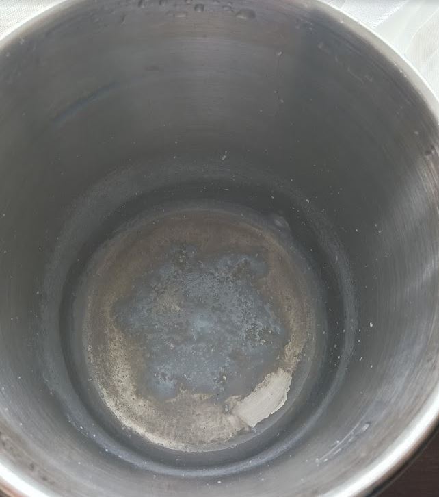 容器に残った汚れだけで水質を判断しない