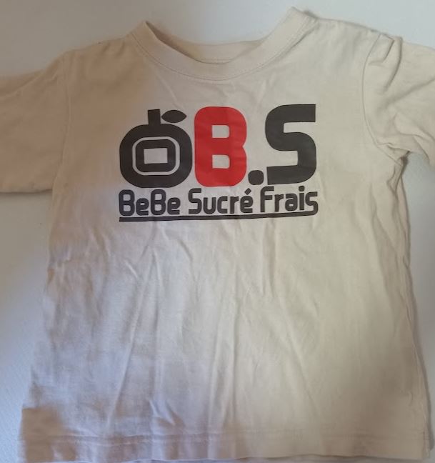 写真で見るロゴ入りTシャツの雰囲気